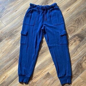 Size small navy blue cargo joggers from Victoria’s Secret Pink